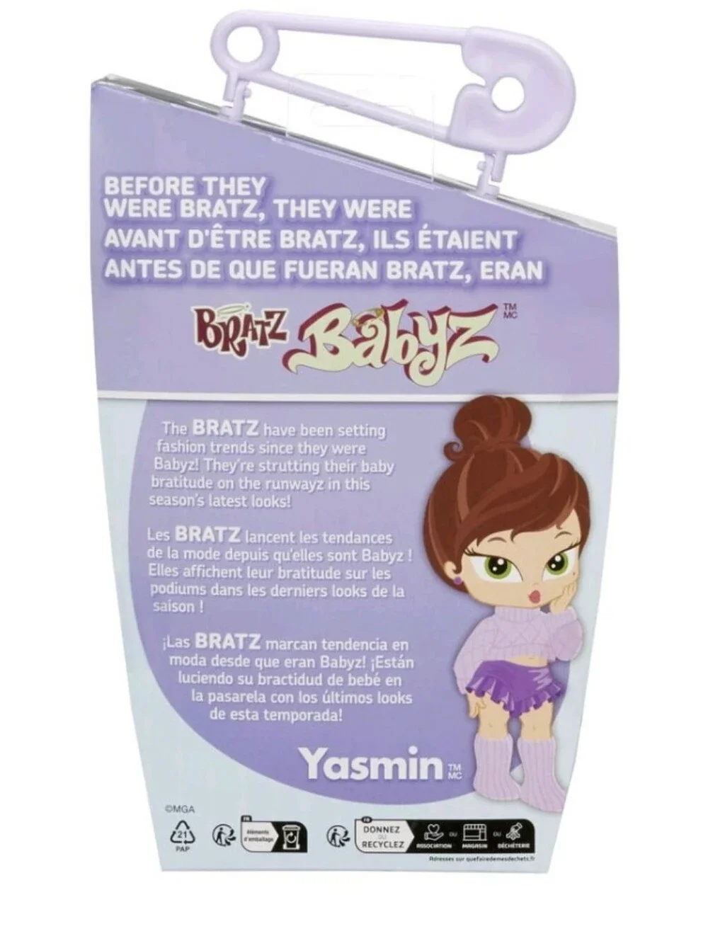 Bratz Babyz Runwayz Yasmin Collectible Fashion Doll with Real Fashions